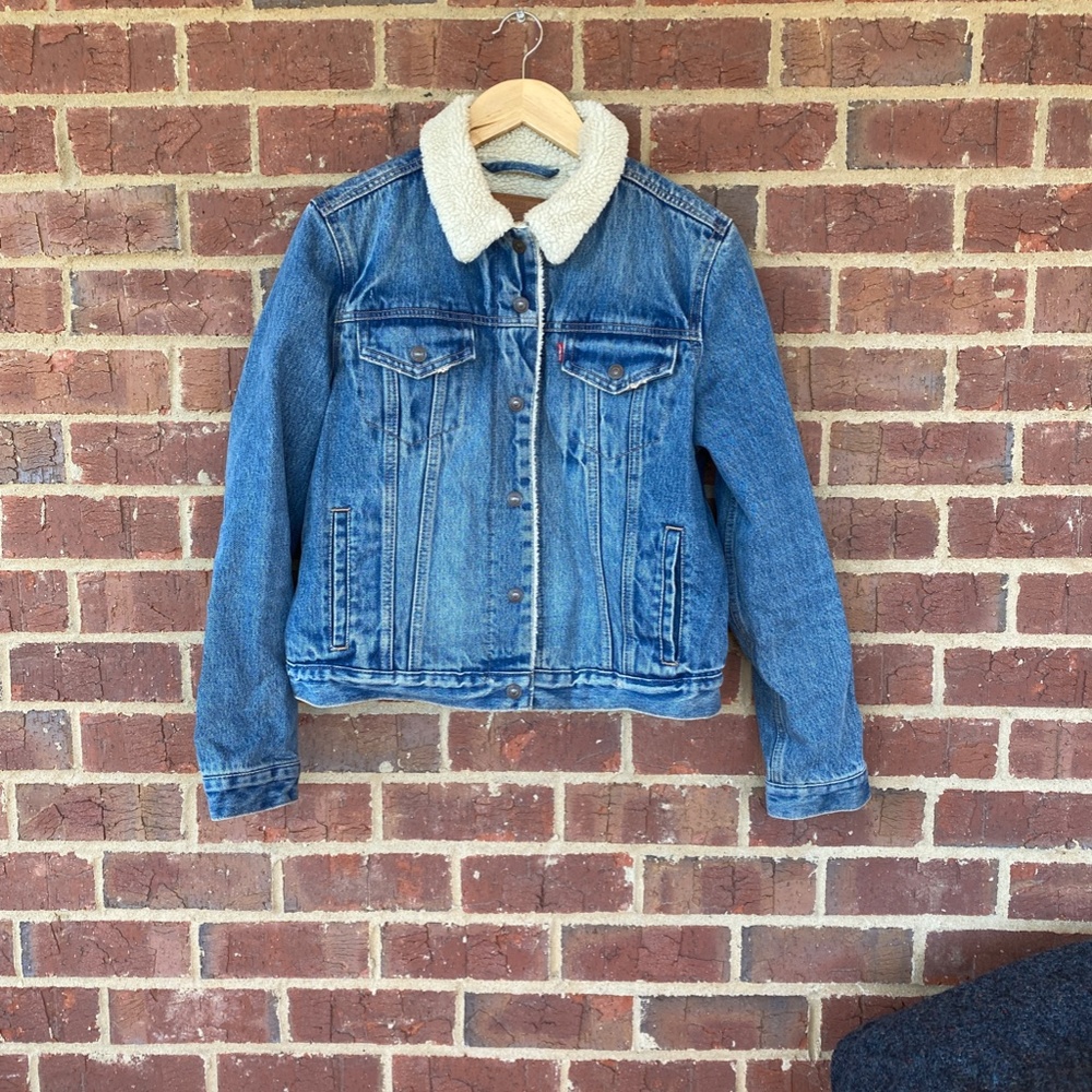 Levi's Sherpa Denim Trucker Jacket